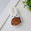 Muñeco de Felpa de Conejo de Dibujos Animados Taiyaki Zapatillas Kt Cat Hebilla de Zapato con Agujero Accesorios Semi-Terminados para Monedero Decorativo DIY
