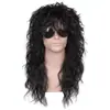 Peluca de Mendigo Transfronteriza Europea y Americana Cabello Largo Rizado Esponjoso Halloween Era del Rock Moda Punk Retro Fabricante de Comercio Exterior