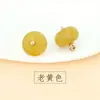 Botão de Jade Colorido Roupa Tang Hanfu Cheongsam Acessórios de Vestuário Camisa Cardigan Botão Botão de Jade Natural Joias
