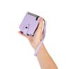 Funda con Cremallera para Tarjetas con Pantalla Plegable ZFlip4 para Samsung Crossover Lanyard Funda Flip para Tarjetas para ZFold3