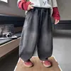 Ropa de Otoño para Niños Pantalones Sueltos Casuales 2026 Nuevos Niños Niños Pequeños Primavera Otoño Elegantes Modernos Estilo Coreano Jeans