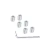 Barra de Mancuernas Electropulida de Hierro Sólido Universal Barra Corta Extensible Agujero Pequeño para Discos de Peso 50 cm Diámetro 2.5 Accesorios Tuerca de Tapa