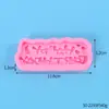 Molde de Silicone para Assar Bolo Letras Maiúsculas e Minúsculas em Inglês Cartão de Chocolate Feliz Aniversário Decoração de Bolo