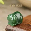Pulseira de Contas Soltas de Jade Hetian com Doze Signos do Zodíaco Acessórios DIY Jade Natural Ano de Nascimento Pulseira Três Harmonias Seis Harmonias