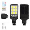 Luz de Rua Solar Externa Transfronteiriça com Controle Remoto Luz de Parede LED Novo Sensor de Corpo Humano Luz de Jardim À Prova d'Água Luz de Jardim