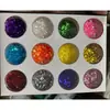 Epoxi DIY 12 Colores Lentejuelas Brillantes Uñas Arte Rombos Pintura de Uñas Material Epoxi Polvo Suelto Set Lentejuelas Cielo Estrellado