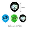 Conjunto de Balões de Látex Cartoon de 12 polegadas Balões Temáticos para Festa de Aniversário Múltiplos Padrões Festa 18 peças