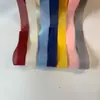 Tiras de Borde de Poliéster de Colores, Toalla de Sarga Lisa, Tiras de Borde para Textiles del Hogar, Ropa Bolsas, Tela de Borde de Poliéster