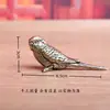 Loro Pájaro Gorrión de Latón Puro Vintage Artículo Sólido Antiguo Decoración del Hogar Escritorio Mascota de Té Artesanías Adorno de Cobre