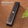 Ebony Bedwood Incense Box Hollow Line Incenso Box Household Interior Madeira Forno de Aromaterapia Incenso Inserir Incenso Chá Incenso Acessórios