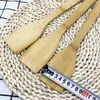 Espátula de Bambu Desembalada Espátula Doméstica para Fritar Estilo Coreano Espátula para Panela Antiaderente Espátula para Panela de Madeira Espátula de Bambu Estendida Espátula para Panela Antiaderente