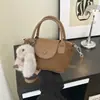 Bolso Retro Estilo Coreano para Mujer 2026 Nueva Moda Bolso de Hombro Único Cruzado Elegante de Gama Alta Estampado de Leopardo Patchwork Bolso Cuadrado Pequeño