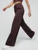 Pantalones de Yoga Juyitang de Cintura Alta con Cordón, Pierna Ancha, para Mujer, Sueltos y Adelgazantes, con Bolsillos Laterales