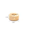 Luz de Noche Táctil de Madera DIY Base Acrílica Luminosa Luz de Noche de Madera de Caucho Base Luminosa LED Modelo de Carga