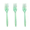 Cuchillo, Tenedor y Cuchara de Plástico Transparente con Polvo Dorado Desechables, Venta Caliente Transfronteriza, Decoración para Fiestas y Eventos Rosa, Amarillo, Verde, Morado