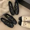 Sapatilhas Estilo Francês Inspiradas em Chanel com Laço 2026 Primavera Novo Moda Estilo Fada Sapatos Mary Jane