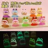 Decoração de Carro Criativa Fofa de Desenho Animado, Brinquedo Tendência Luminoso, Ornamento de Mesa de Resina 3D Fofo, Brinquedo Infantil Saco Surpresa