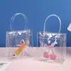 Bolsa Tote Transparente de PVC para Jardim de Infância, Fofa, Presente para Estudante, Temporada de Volta às Aulas, Dia dos Namorados, Dia das Mães, Saco de Presente