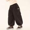 Calça de Lã Changguo para Meninos Inverno Novo Calça de Veludo Cotelê com Barra para Crianças Pequenas e Bebês com Lã Integrada Calça Casual