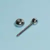 Piercing de Língua de Quatro Cores com Design de Gotejamento de Óleo, Joia de Língua Revestida de Aço Inoxidável, Novo Anel de Língua Olho de Gato com Espiral Externa 1.6 Acessório de Piercing