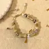 Venta Directa de Fábrica~Pulsera de Cerámica Linda de Dibujos Animados Peculiares de Jingdezhen para Mujeres Diseño de Nicho Dopamina Mejor Amiga Estudiante