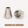 Cordón Redondo Campana Metálica con Cordón Hebilla para Extremo de Cuerda de Tubo Recto Aleación de Zinc Galvanizada Hebilla de Cola para Cuerda de Pantalón Accesorios de Ropa Jinda