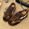 Venta Caliente Zapatos de Entrenamiento Alemanes con Cordones Estilo Retro para Mujer 2026 Otoño Nuevos Zapatos de Carreras de Suela Fina con Plataforma Oculta Zapatos Deportivos Casuales para Mujer
