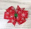 Acessórios de cabelo de Natal para Crianças da Amazon novo Laço estampado de Boneco de Neve de Natal Sino grampo de cabelo de feriado para meninas 640