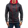 Sudadera de terciopelo casual Amazon Fashion Sudadera con capucha y cremallera para hombre Exportación europea y americana Chaqueta simple holgada de otoño e invierno