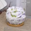 Hilo de mohair mezclado a mano con textura de pelo, hilo especial para bolsos de bricolaje, color caramelo, suave para sombreros hechos a mano, hilo para suéteres de ganchillo