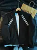 Chaqueta retro americana de rayas con cuello mao, moderna de otoño para hombre, elegante, de corte holgado, casual, versátil y de alta calidad, prenda de abrigo para parejas