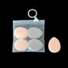 Bolsa Pequeña Sellada para Empaque de Esponjas Cosméticas, Bolsa de Plástico Frosted CPE para Almacenamiento de Esponjas de Belleza, Resistente a la Humedad y al Polvo, con Solapa de Tirar