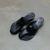 Meias-pantufas Fechadas Respiráveis com Solado Macio para Mulheres, Solado Plano 2026 Couro Macio Antiderrapante Bico Quadrado Slip-On Sapatos Preguiçosos Modernos