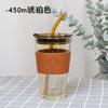 [direitos autorais] copo de vidro suporte para copo de transição verão alto valor de cor copo de café portátil copo de leite atacado