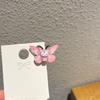Horquilla de Mariposa Transparente Linda de Dibujos Animados Clip de Pico de Pato para Niños Dulce Linda Niña Corazón de Niña Clip para Flequillo Clip Lateral