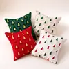 Funda de almohada navideña transfronteriza Acolchado Creativo Atmósfera festiva Felpa tridimensional Almohada Sala de estar Sofá Dormitorio Respaldo