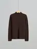 Otoño Invierno 2026 Tejido de Lana Sin Costuras Integrado Suéter de Cuello Medio Alto Estilo Minimalista Capa Base Versátil para Mujer Venta al por Mayor