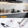 Pegatinas de cocina a prueba de aceite autoadhesivas para gabinete, papel de aluminio, papel de estaño, impermeables, a prueba de humedad, almohadilla, tapete para gabinete, cajón, mesa, renovación, papel tapiz