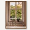 Pintura Decorativa de Paisaje de Ventana Francesa Escandinava Ins Pintura de Cabecera Sala de Estar Dormitorio Entrada Colgante de Pared Pintura Núcleo Impreso