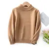 Suéter 100% Lana para Niños Cuello Redondo Doble Hilo Engrosado Suéter Capa Base Ropa Interior Niños y Niñas Versátil Cálido Nuevo Estilo Top