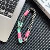 Cordón de pulsera con forma de dopamina para cámara, llavero antipérdida para teléfono móvil, bolsa para taza de agua, cordón corto tejido