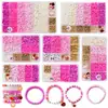 Cuentas sueltas europeas y americanas nuevas para el Día de San Valentín DIY, accesorios de cuentas estilo ins, componentes para pulseras, pulseras y collares hechos a mano