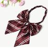 Camisa de Estilo Coreano para Mujer con Cuello Florido Estilo Academia Británica Sin Corbata Lazo Azul y Negro Profesional para Banco Hotel Azafata