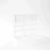 Caixa de armazenamento de modelos de carros com 8 compartimentos Display Rack Vitrine Hot Wheels Compartimento de estacionamento para brinquedos Transparente Empilhável