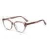 Nuevas Gafas de Prescripción Estilo Europeo y Americano Ojo de Gato Anti Luz Azul, Modernas y Versátiles, Montura de Acetato Tr de Alta Gama, Lentes Sin Graduación