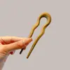 Elegante Pasador de Pelo de Acrílico en Forma de U Palillo para Recogido de Pelo de Alta Gama Nuevo Estilo Chino Artefacto para Recogido de Pelo Pasador Simple Moderno