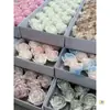 Flor de Jabón de 5 Capas Cabeza de Flor Grande Flor de Rosa Día de San Valentín Día de la Madre Ramo de Flores de Jabón Caja de Regalo Decoración DIY