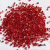 Plateado rojo m37 columna juego completo de cuentas de arroz cuentas de tubo cuentas de esquina cuentas sueltas hecho a mano diy joyería accesorios de ropa cosidos a mano