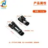 Clip Metálico Personalizable de Acero al Manganeso para Ventilador de Cintura, Negro Electroforético, No se Desvanece, Duradero, Clip Multifuncional para Ventilador Portátil