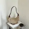 Bolso retro de ante para debajo del brazo para mujer, nueva colección de otoño 2026, estilo niche para el día a día, gran capacidad, bolso de hombro, bolso cruzado, bolso tipo dumpling